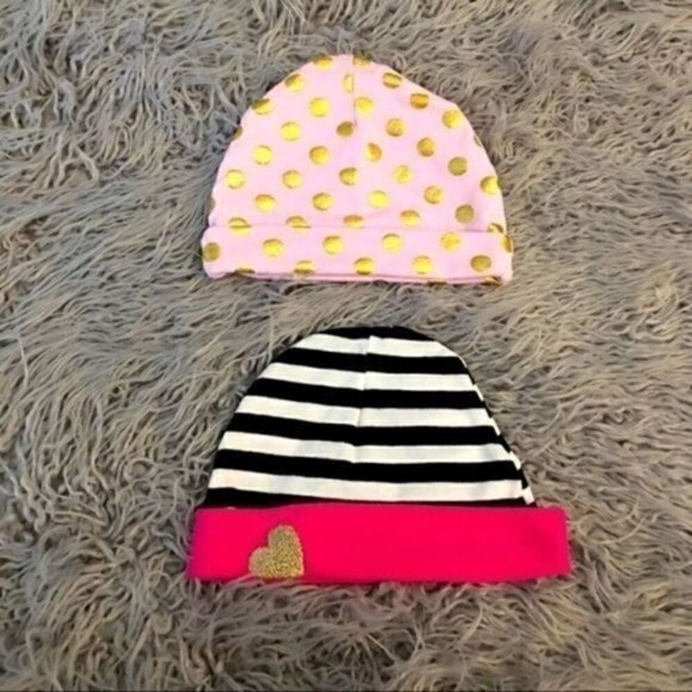 Newborn Beanie Winter Hats New Set Of 2